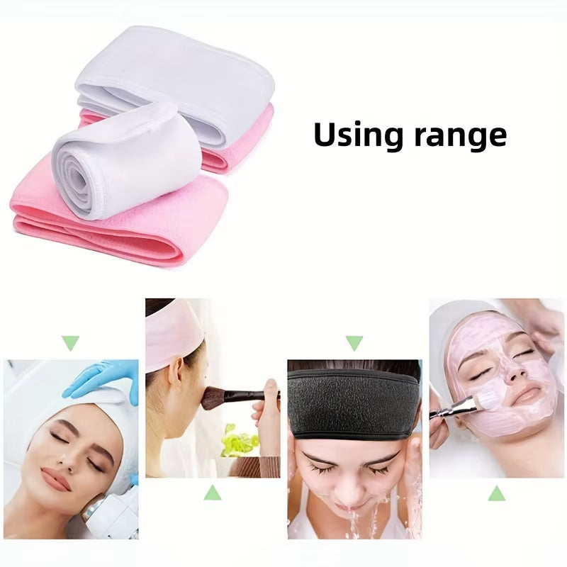 Women'S Adjustable Wide Headband - Great Cosmetic Accessory for Yoga, Sports, Spa, Bath, Shower, Makeup and Face Wash